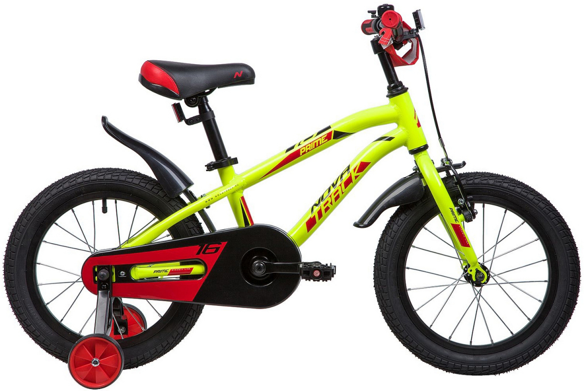 Детский велосипед Novatrack Prime 16 (2020) Салатовый