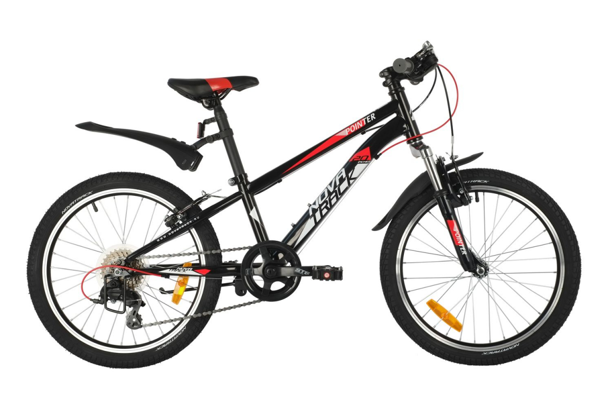 Подростковый горный (MTB) велосипед Novatrack Pointer 20 (2019) рама 10 Черный