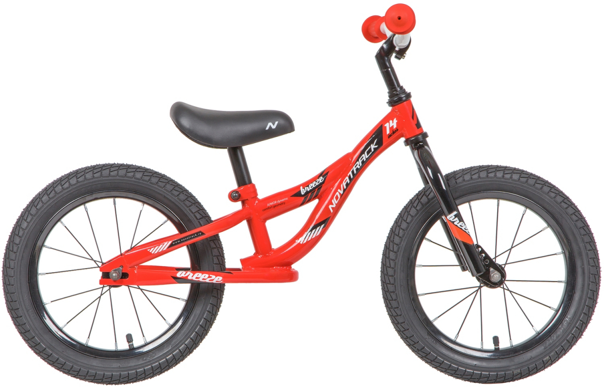 Беговел Novatrack Breeze 14 (2020) Красный
