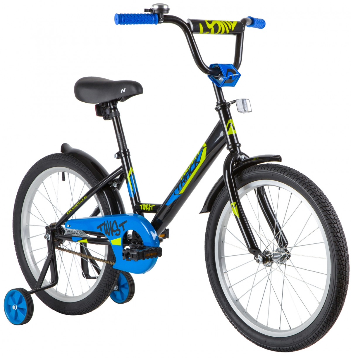 Детский велосипед Novatrack Twist 20 (2020) Черный