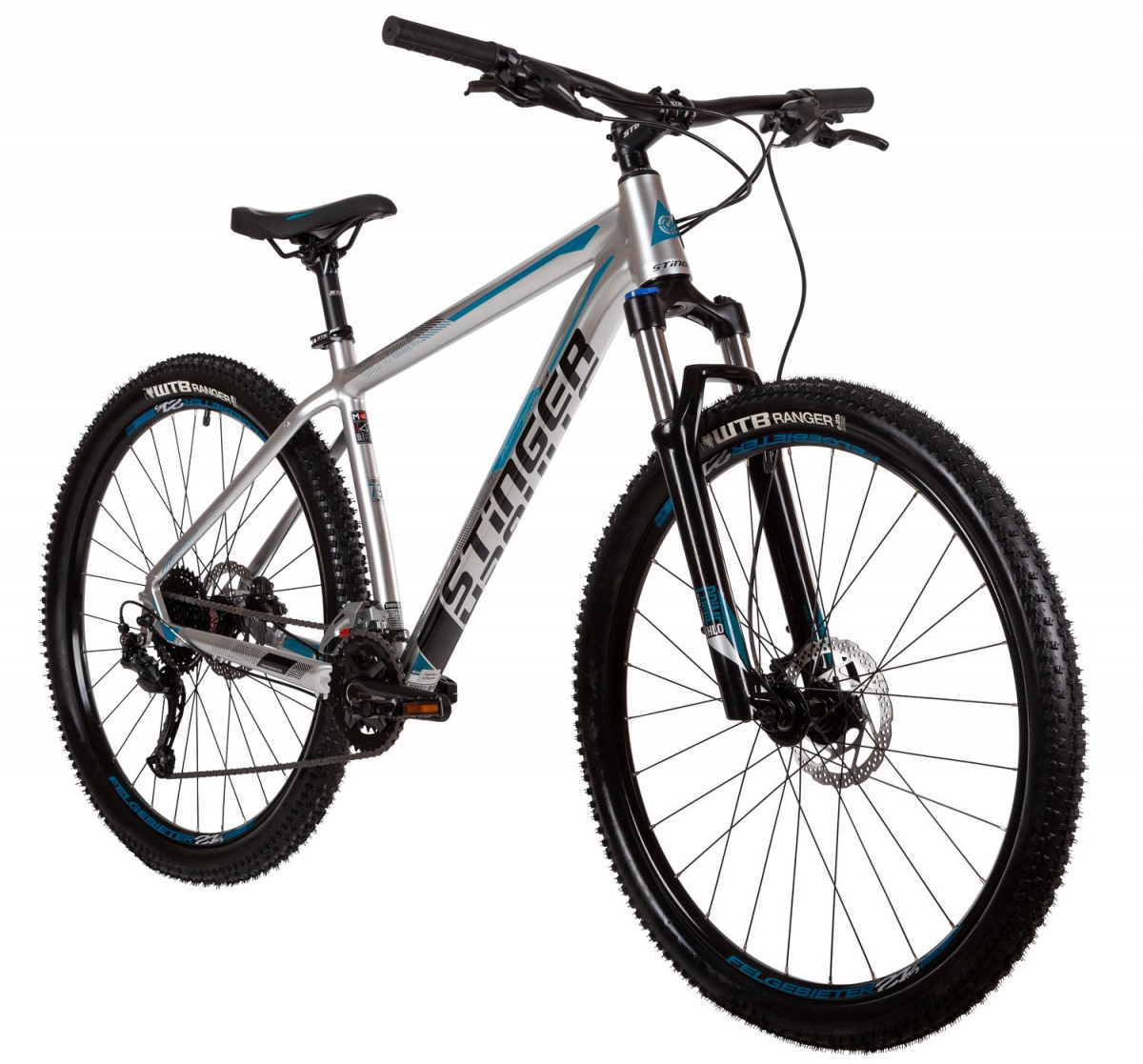 Горный (MTB) велосипед Stinger Reload STD 27.5 (2021) рама 18 Серебристый