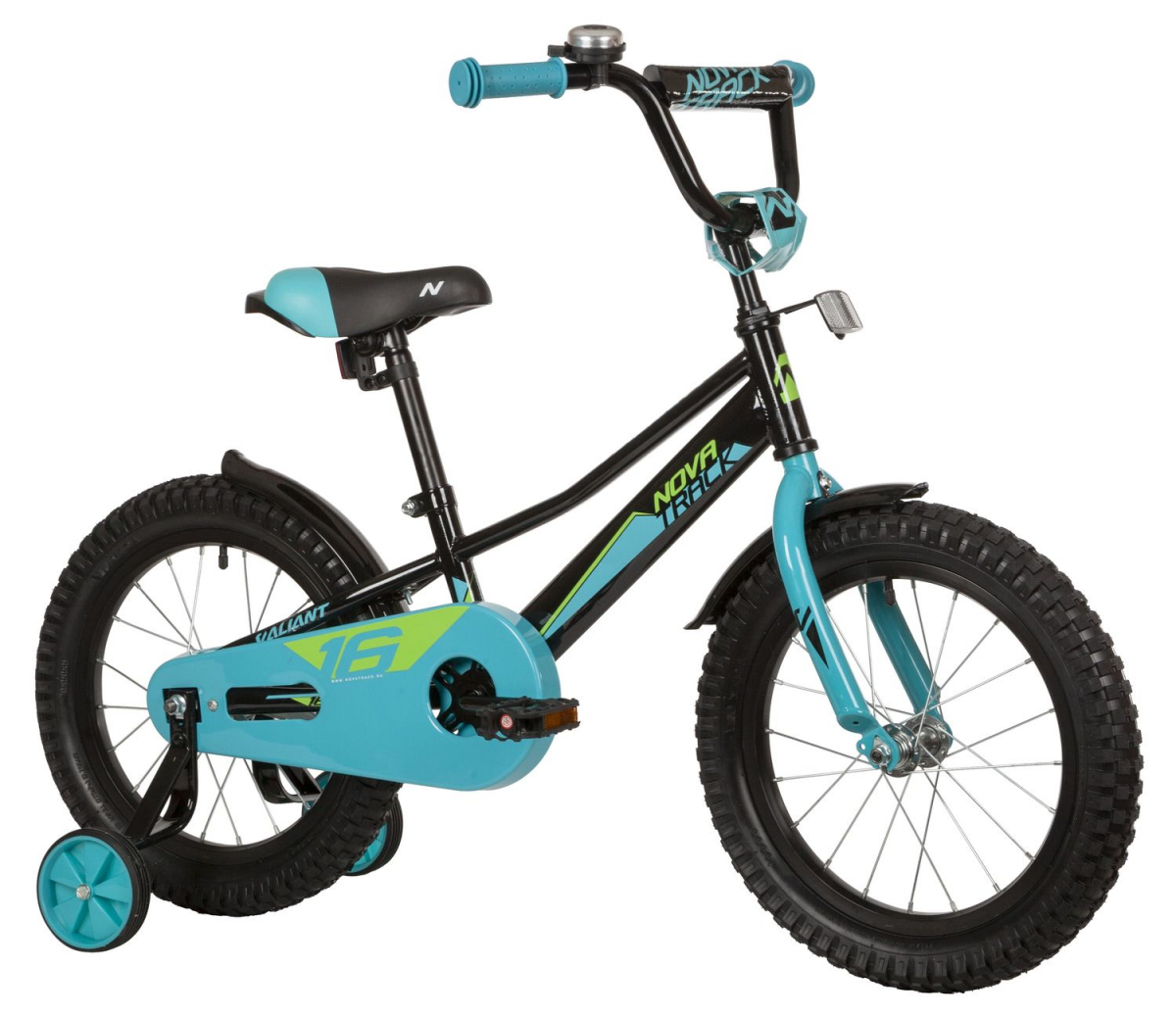 Детский велосипед Novatrack Valiant 16 (2022) Черный