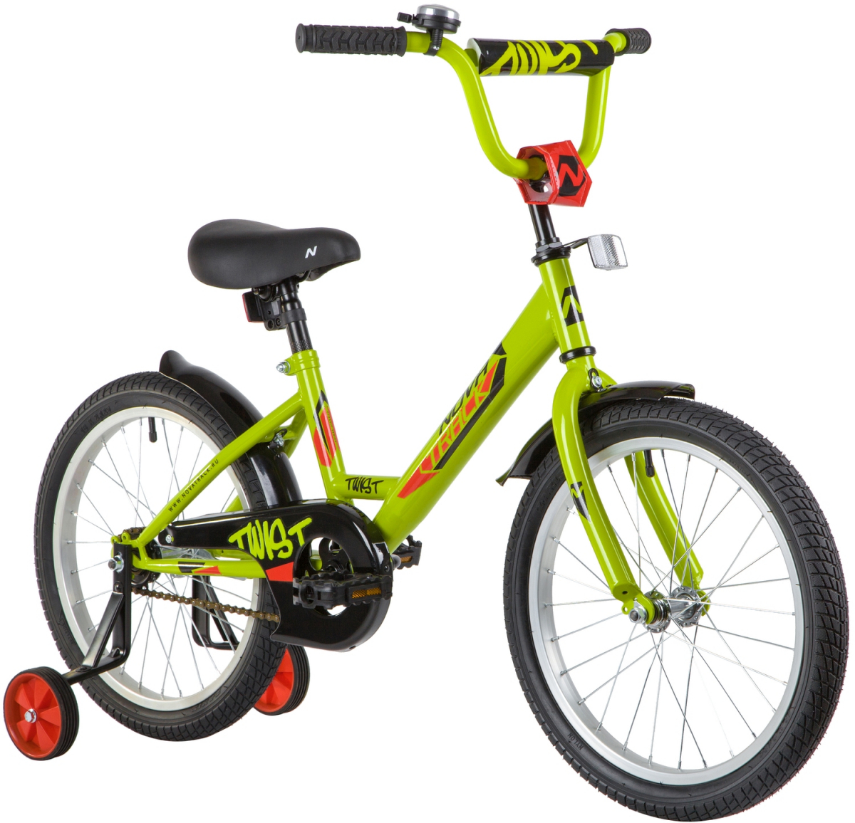 Детский велосипед Novatrack Twist 18 (2020) Зеленый