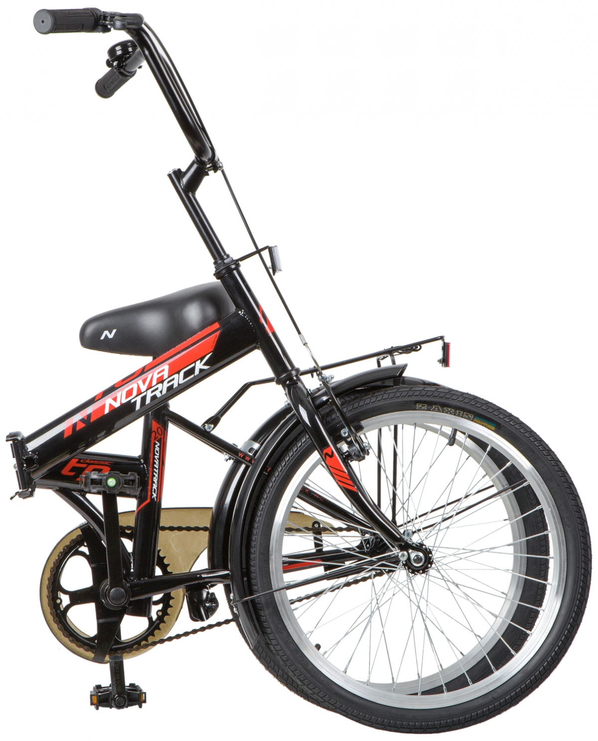 Складной велосипед Novatrack TG-20 Classic New V-brake 20 (2020) Черный