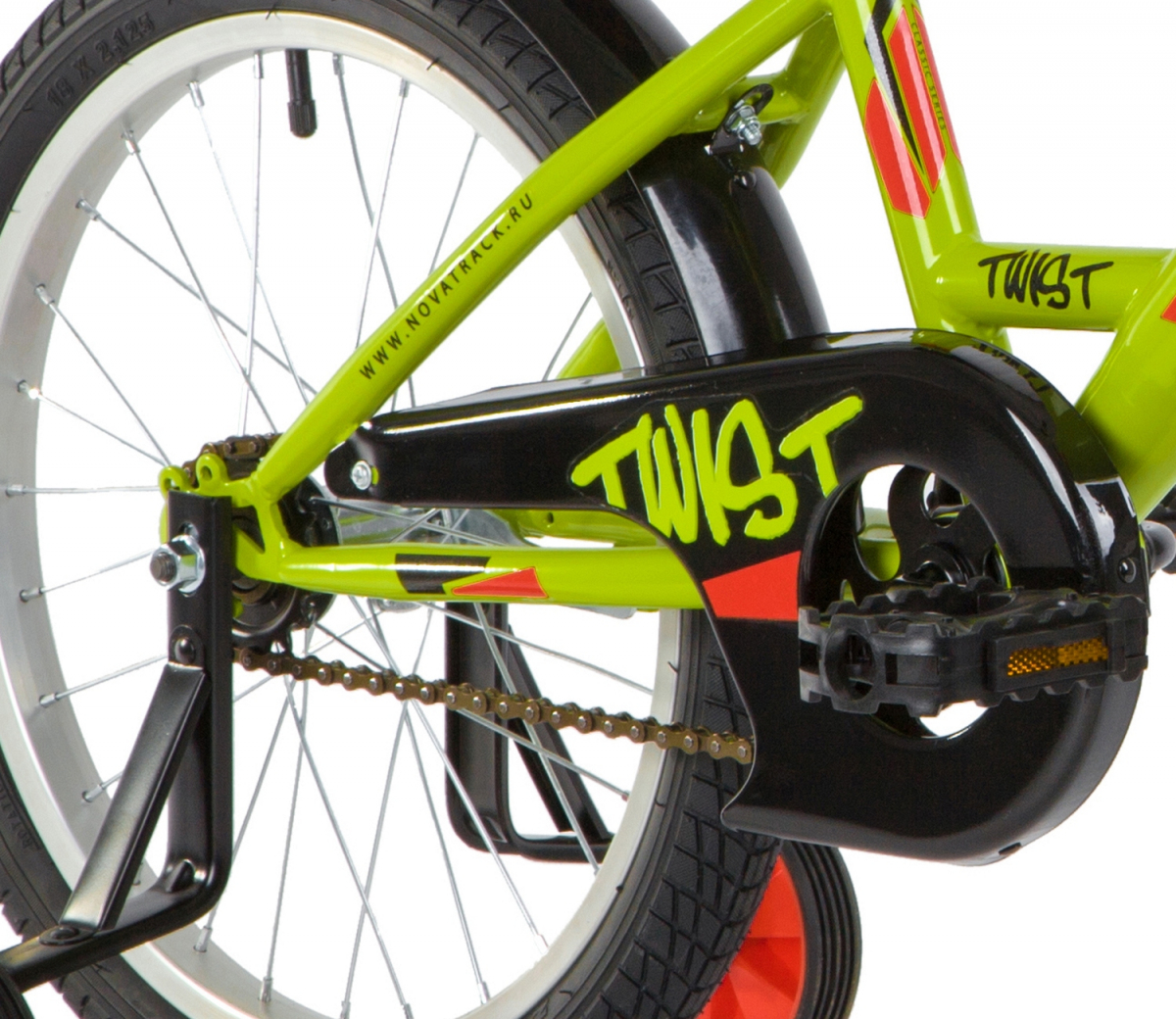 Детский велосипед Novatrack Twist 18 (2020) Зеленый