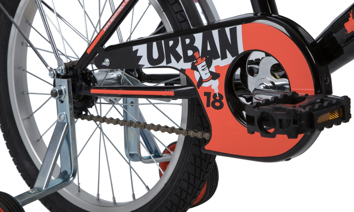 Детский велосипед Novatrack Urban 18 (2020) Черный
