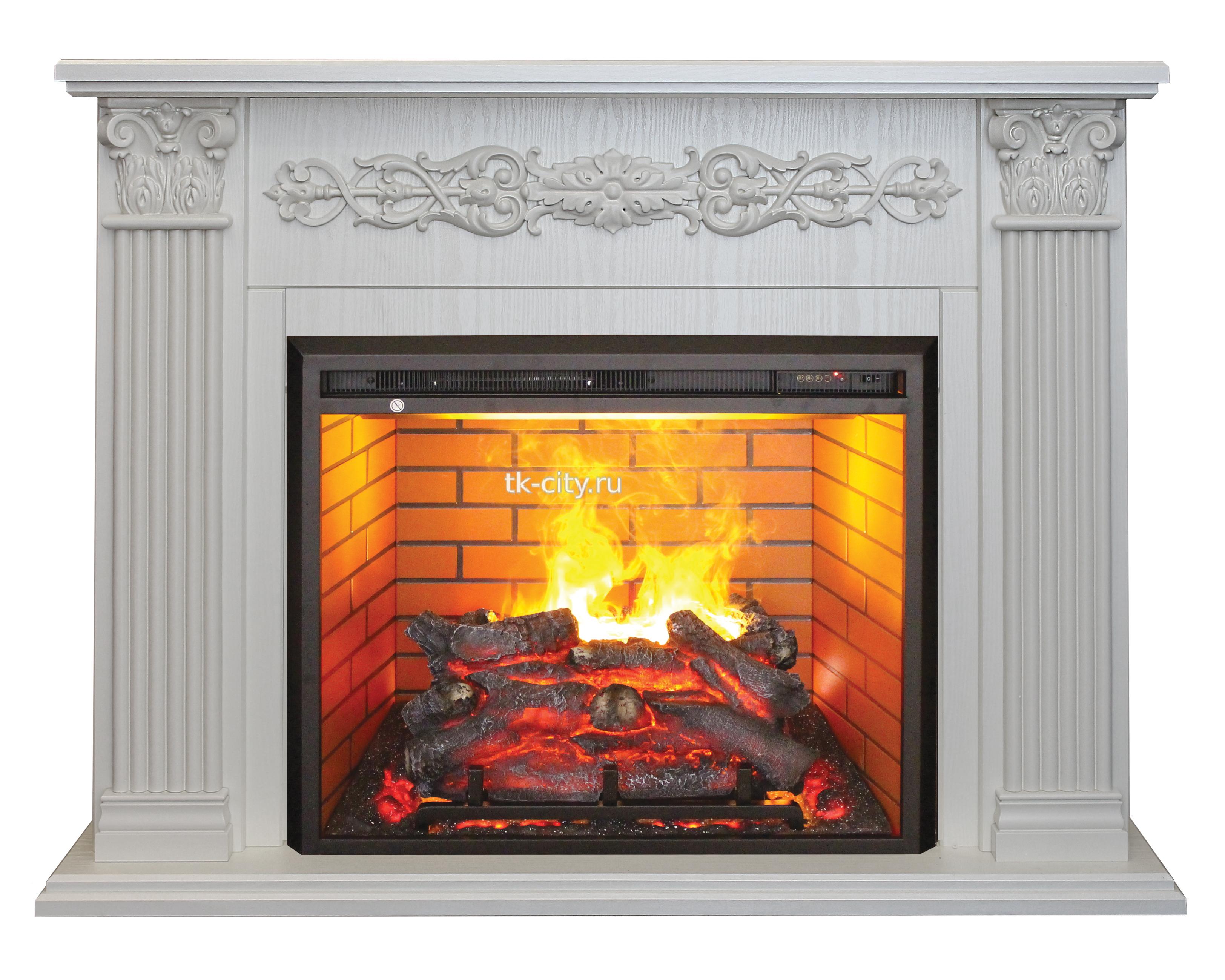 Каминокомплект Real Flame Milton 26 WT с 3D Leeds 26