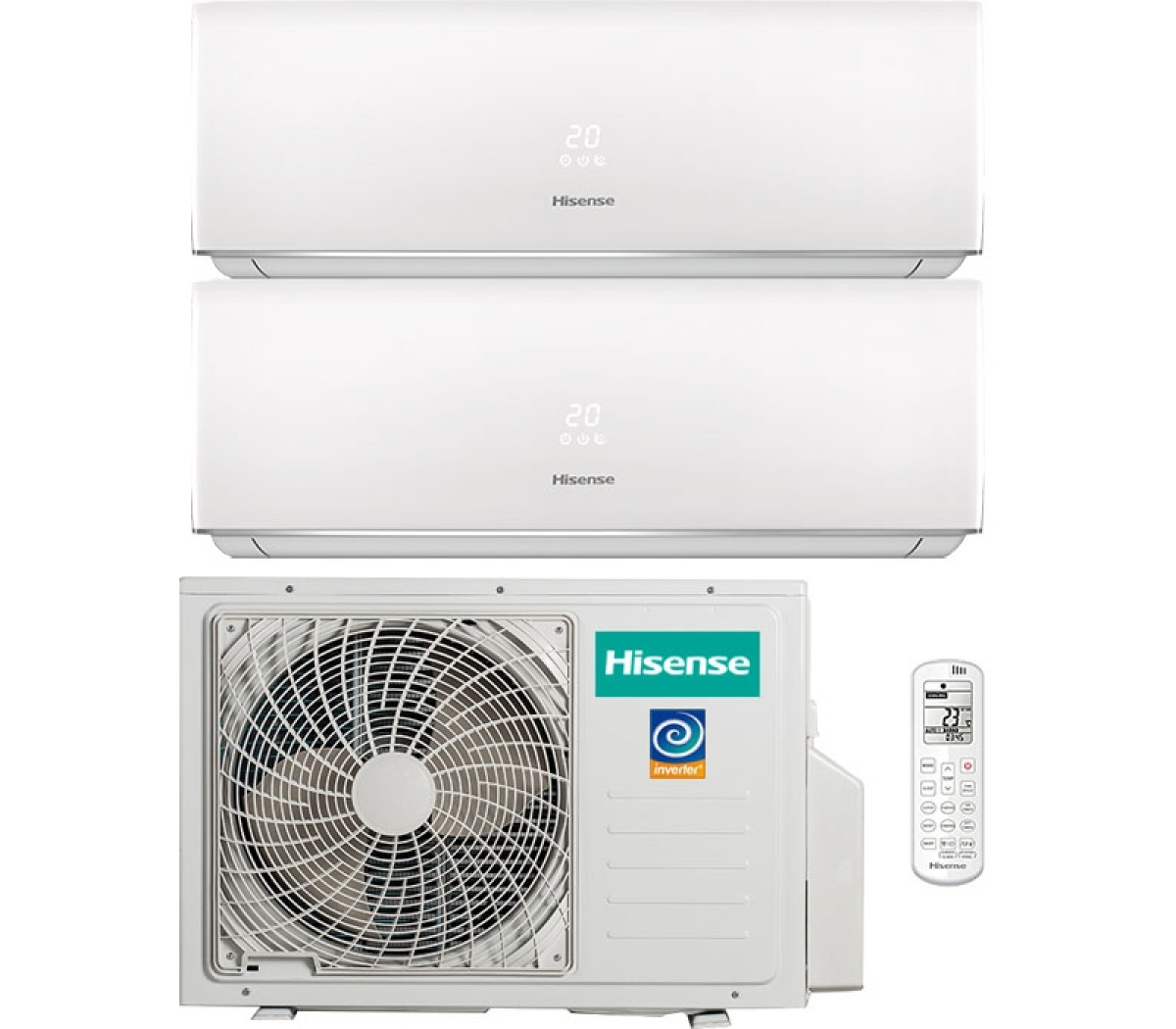 Мульти сплит-система Hisense на 2 комнаты AMS-09UW4RVETG00 х 2 / AMW2-14U4RGC