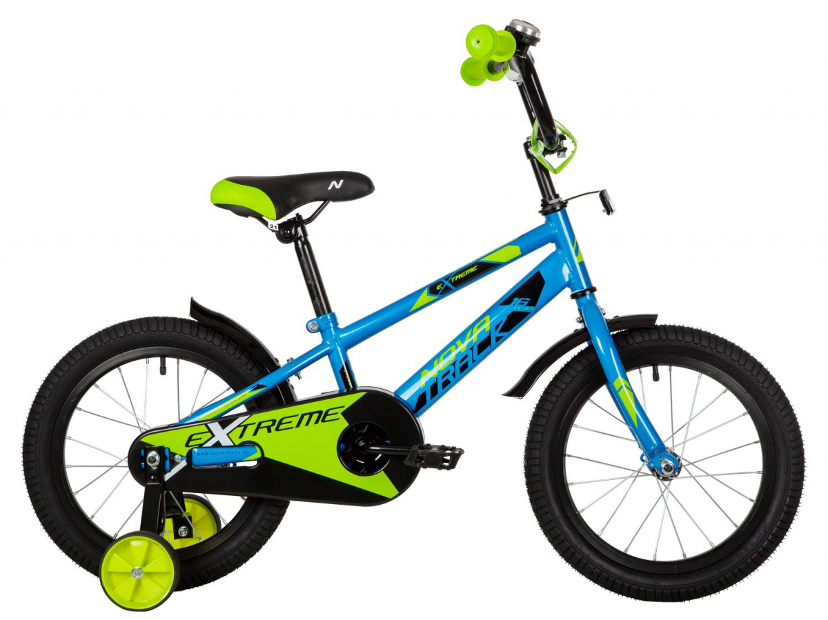 Детский велосипед Novatrack EXTREME 16 (2019) Синий