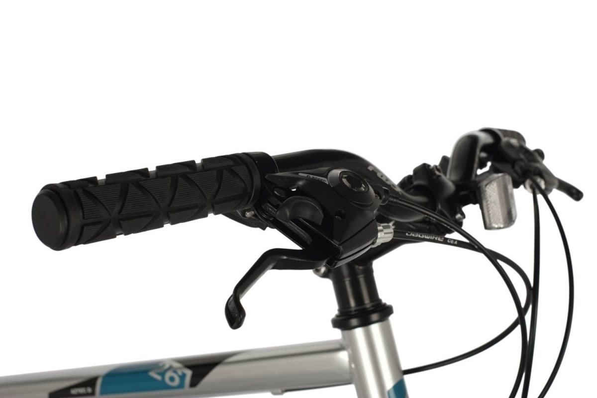 Горный (MTB) велосипед Foxx Aztec D 26 (2021) рама 16 Серебристый