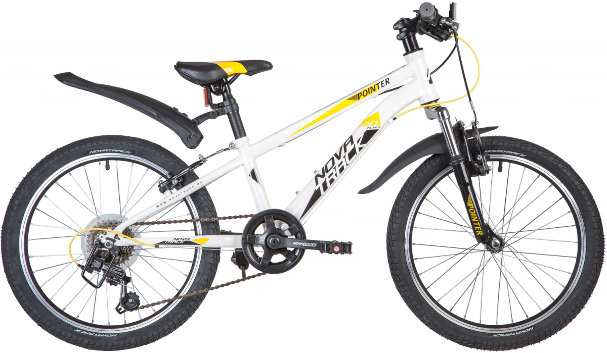 Подростковый горный (MTB) велосипед Novatrack Pointer 20 (2019) рама 10 Белый