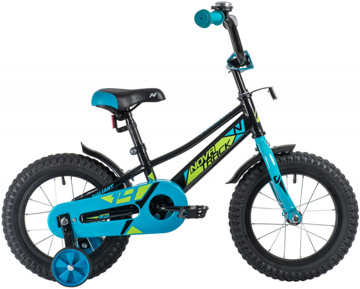 Детский велосипед Novatrack Valiant 14 (2019) Черный