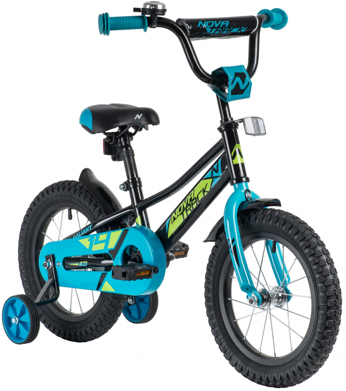Детский велосипед Novatrack Valiant 14 (2019) Черный