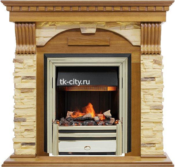 Каминокомплект Dimplex Dublin - Дуб / Сланец с очагом Cavendish