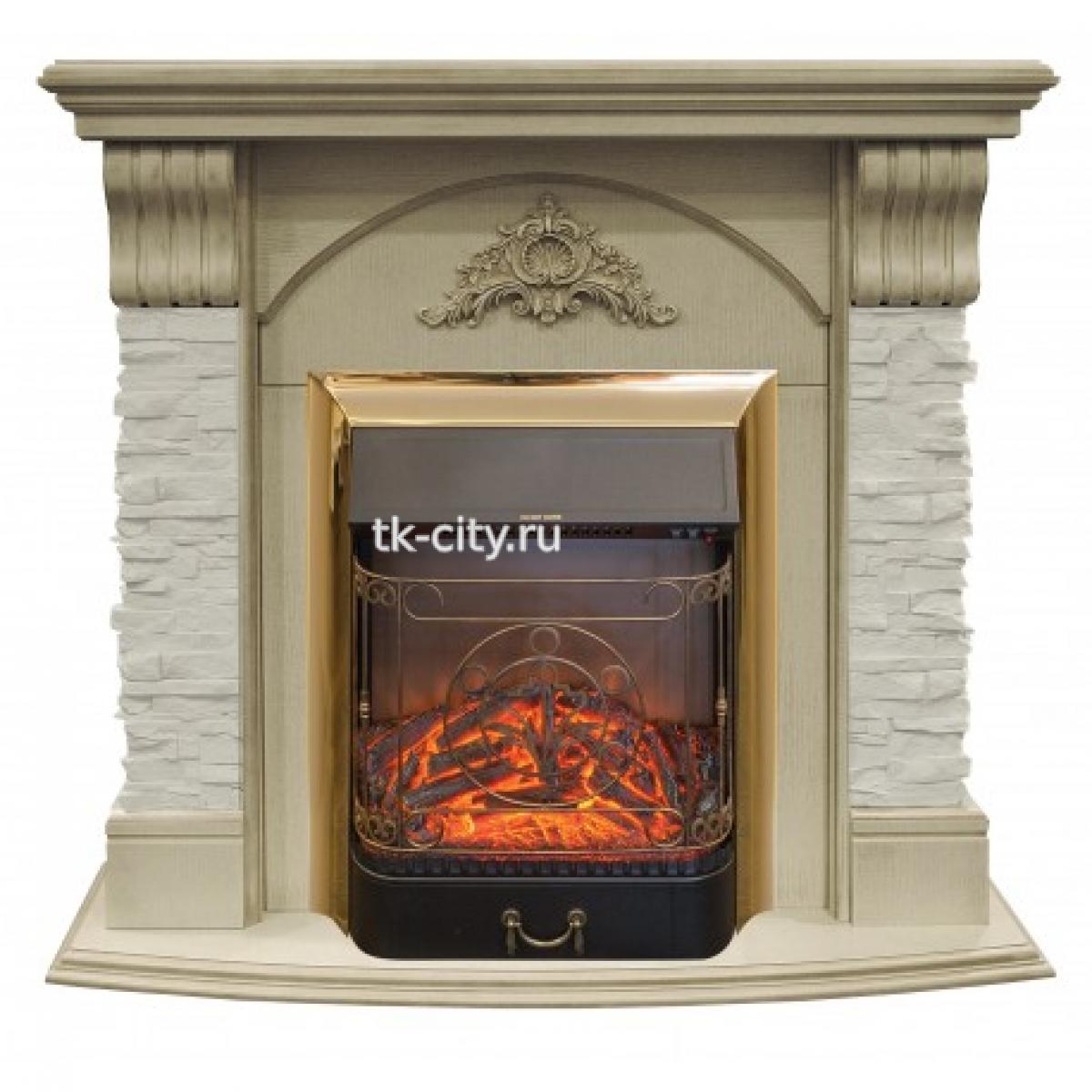 Каминокомплект RealFlame Athena WT с Majestic Lux BR S/Bl