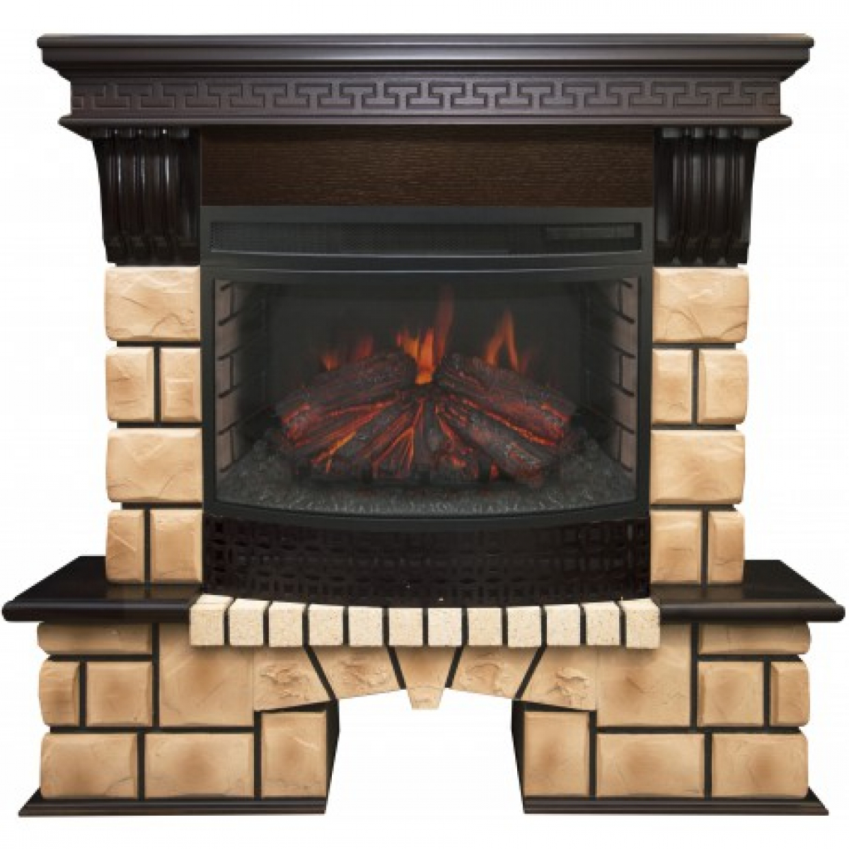 Каминокомплект RealFlame Stone Brick 25 AO с Firefield 25 SIR