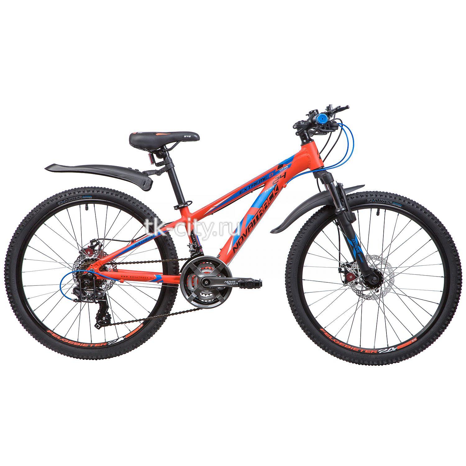 Подростковый горный (MTB) велосипед Novatrack Extreme 24 Disc (2019)