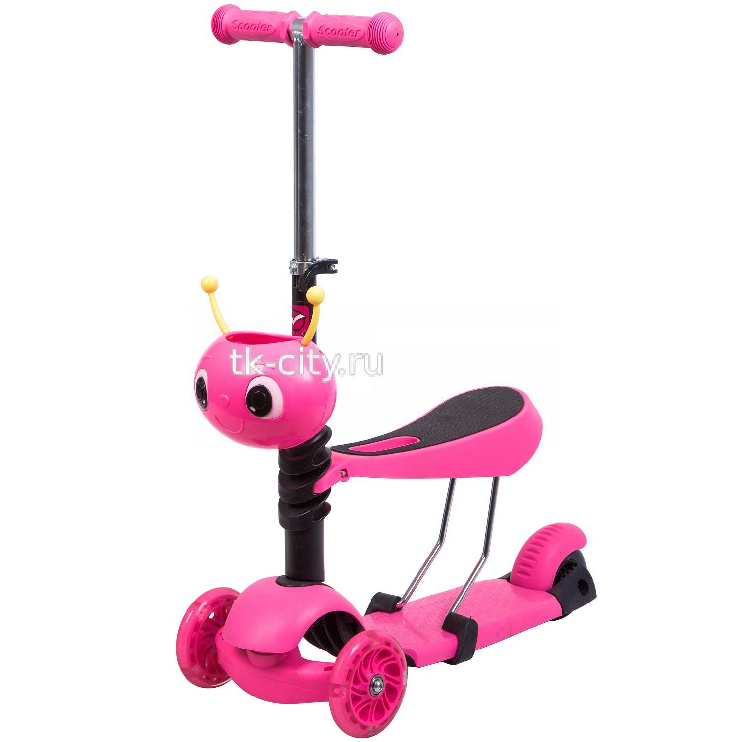 Самокат-кикборд Novatrack DISCO-KIDS SADDLE