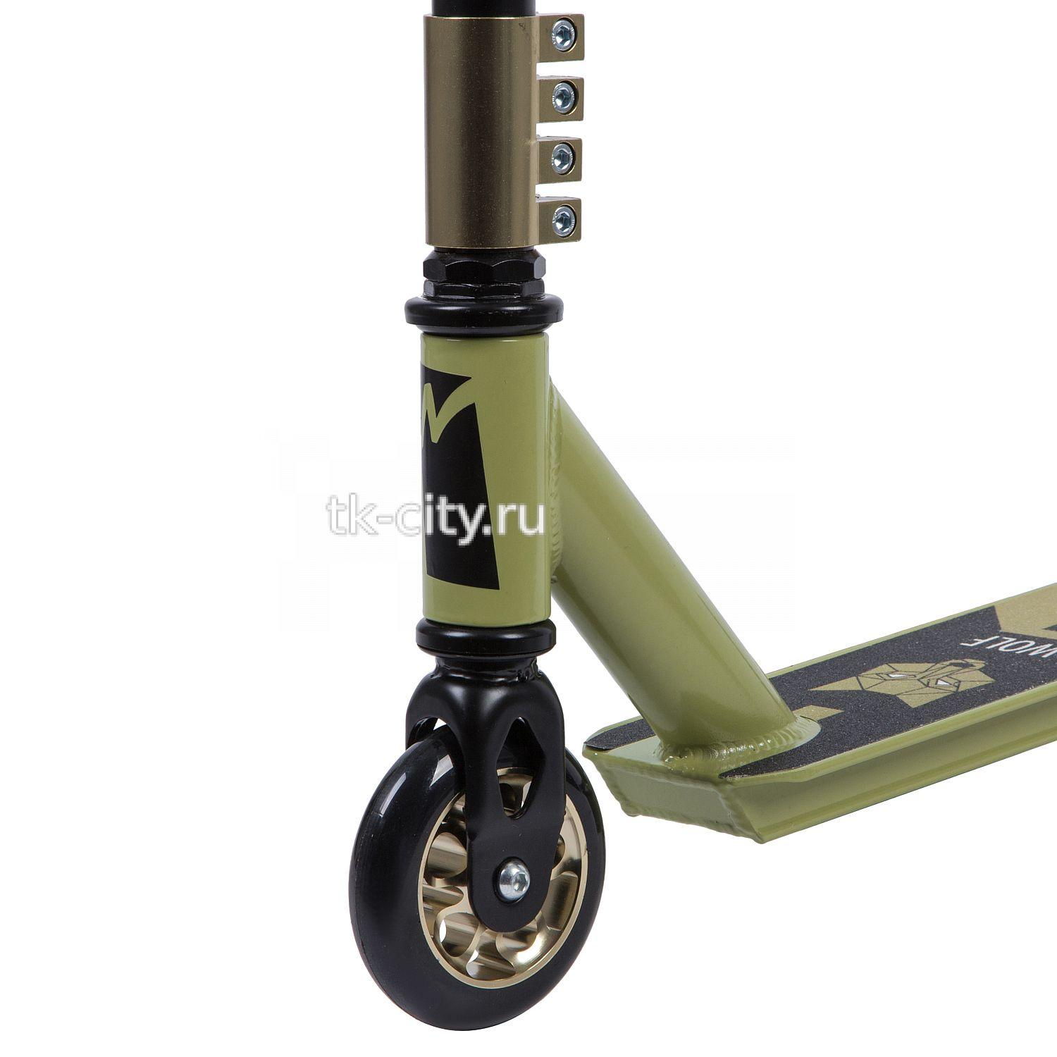 Спортивный самокат Novatrack WOLF 100-1 ALLOY EL