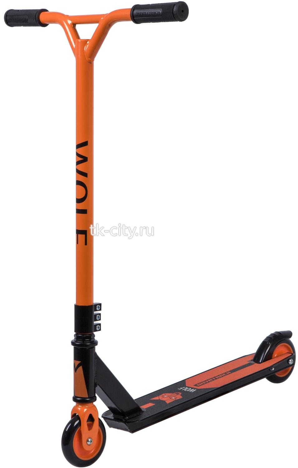 Спортивный самокат Novatrack WOLF 100-1 PLASTIC EL