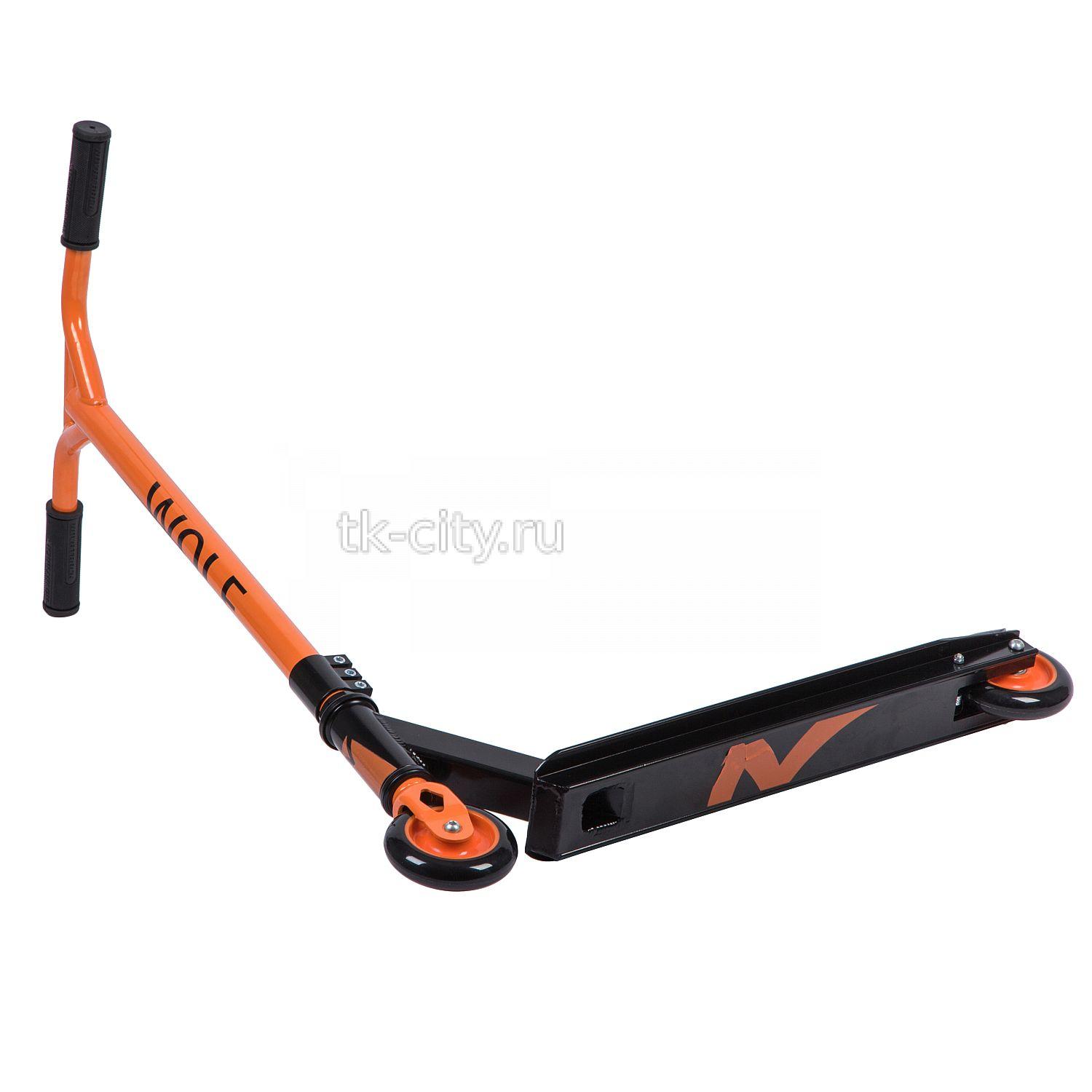 Спортивный самокат Novatrack WOLF 100-1 PLASTIC EL