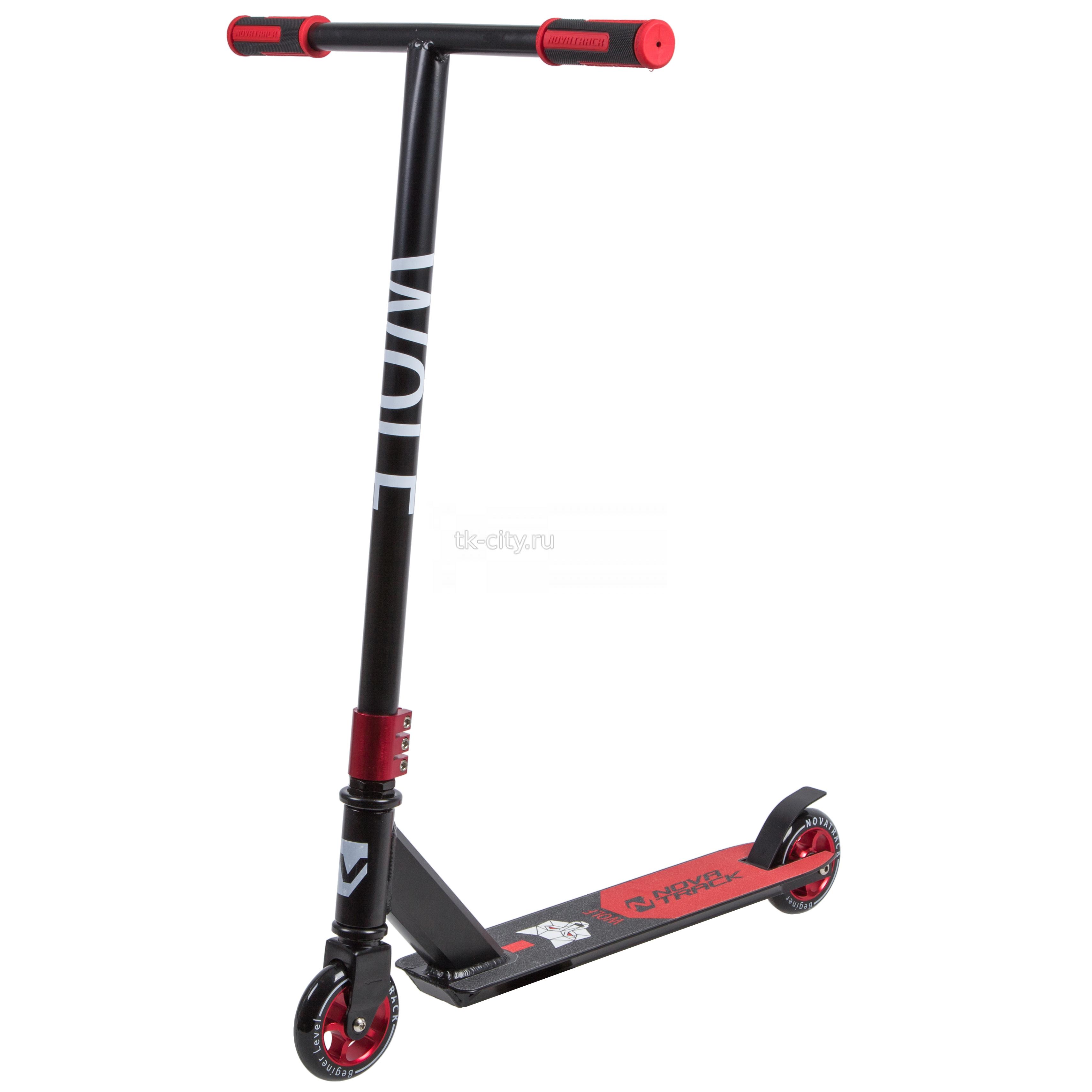 Спортивный самокат Novatrack WOLF 100 ALLOY EL