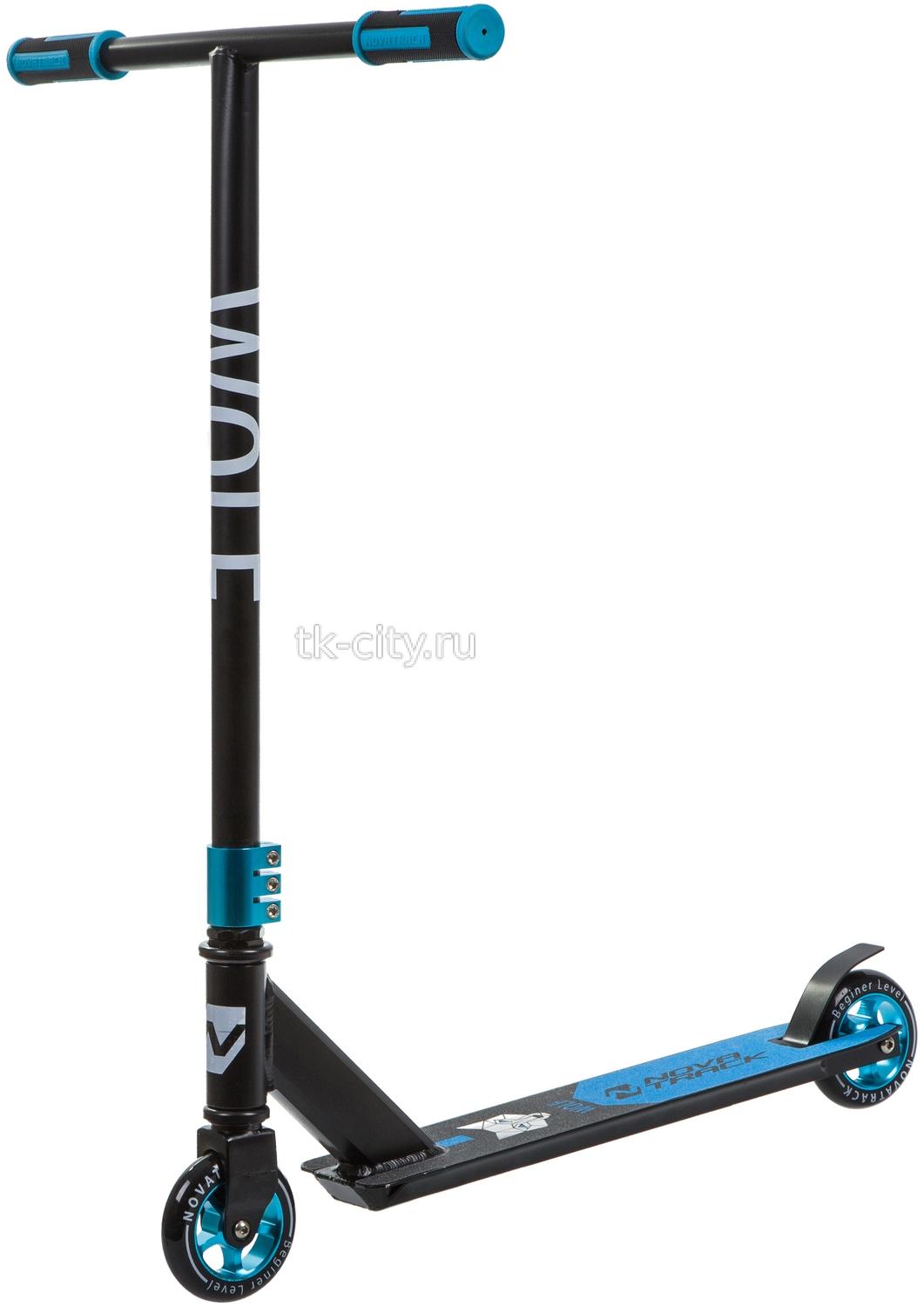 Спортивный самокат Novatrack WOLF 100 ALLOY EL
