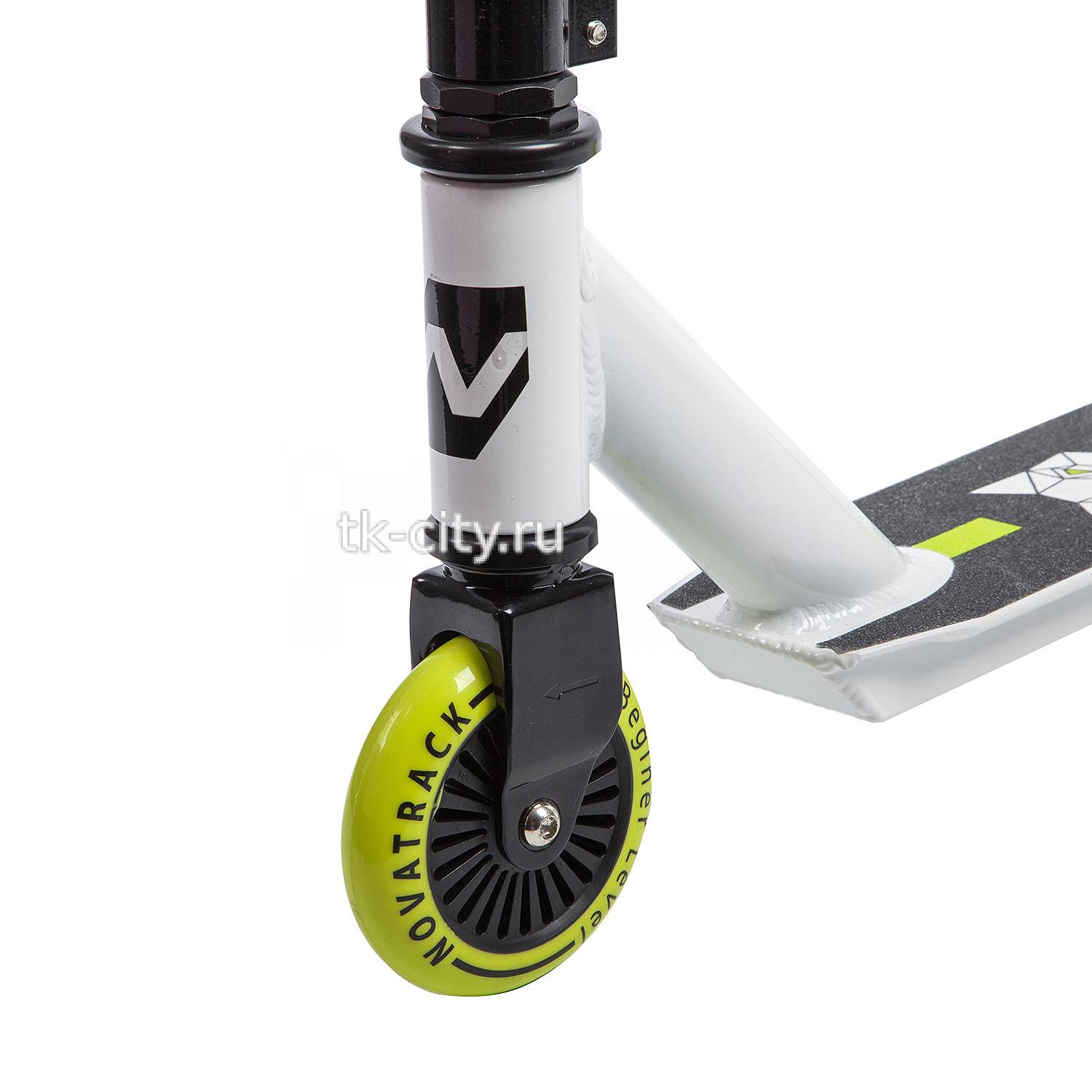 Спортивный самокат Novatrack WOLF 100 PLASTIC EL