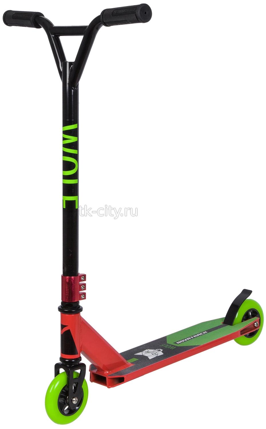 Спортивный самокат NOVATRACK WOLF 110 ALLOY EL (2018)