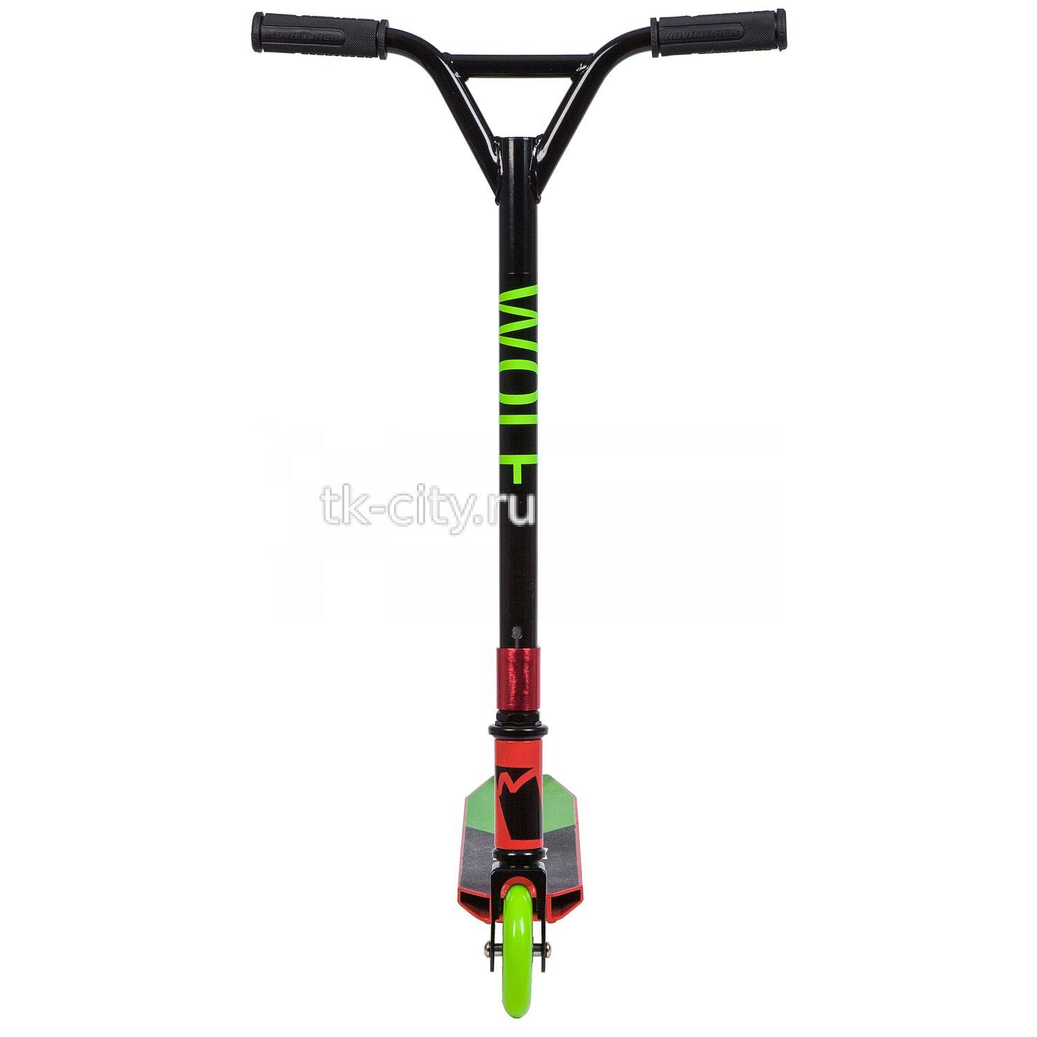 Спортивный самокат NOVATRACK WOLF 110 ALLOY EL (2018)
