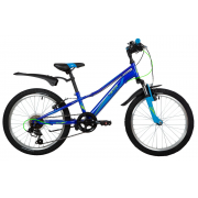 Подростковый горный (MTB) велосипед Novatrack Valiant 20 (2022) Синий