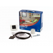 Нагревательный мат DEVI DEVIdry Pro Kit: DEVIreg™ Touch (белый) + датчик + соединит.кабель 3 м.,10А + ключ для разъемов + алюм.клейкая лента